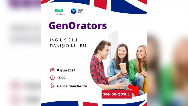 İngilis dili bacarığını təkmilləşdirmək istəyən gənclər danışıq klubuna qoşula bilərlər