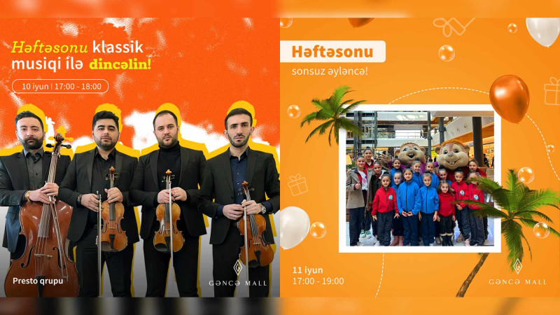 “Gəncə Mall”da həftəsonu konsert baş tutacaq