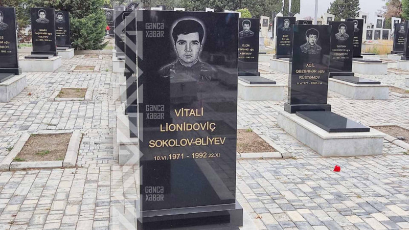 Şəhid Vitali Sokolov-Əliyevin mövlududur