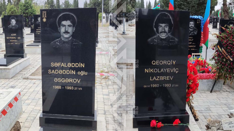 Şəhid Qeorqiy Lazarev və Səfaləddin Əsgərovun mövlududur