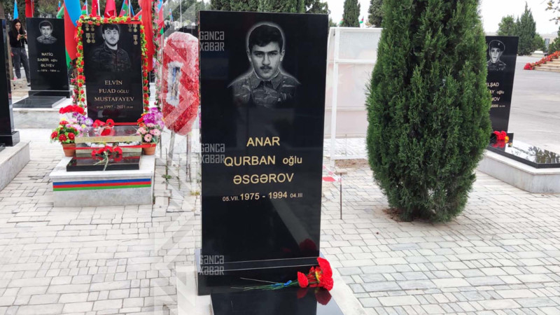 Şəhid Anar Əsgərovun mövlududur