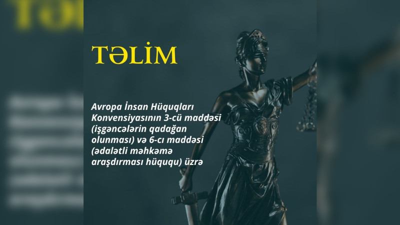 Vəkillər üçün təlimlər təşkil olunacaq