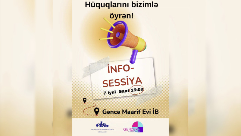 Gəncədə infosessiya baş tutacaq