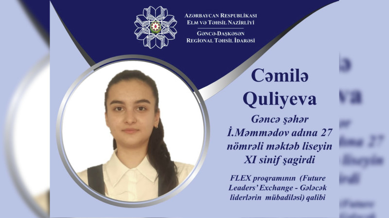 Məktəblimiz FLEX proqramında qalib olub