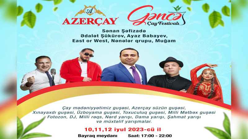 Bayraq meydanında üç gün davam edən çay festivalı baş tutacaq