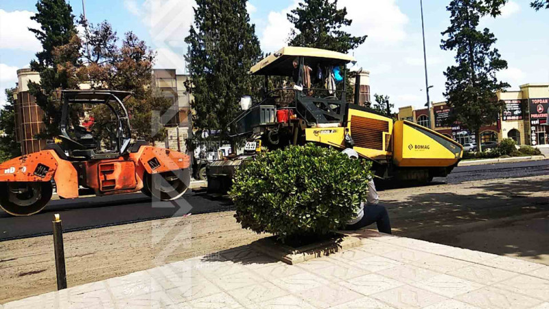 Bu küçələrdə asfaltlanma işləri gedir