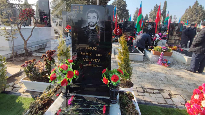Şəhid Oruc Vəliyevin mövlududur