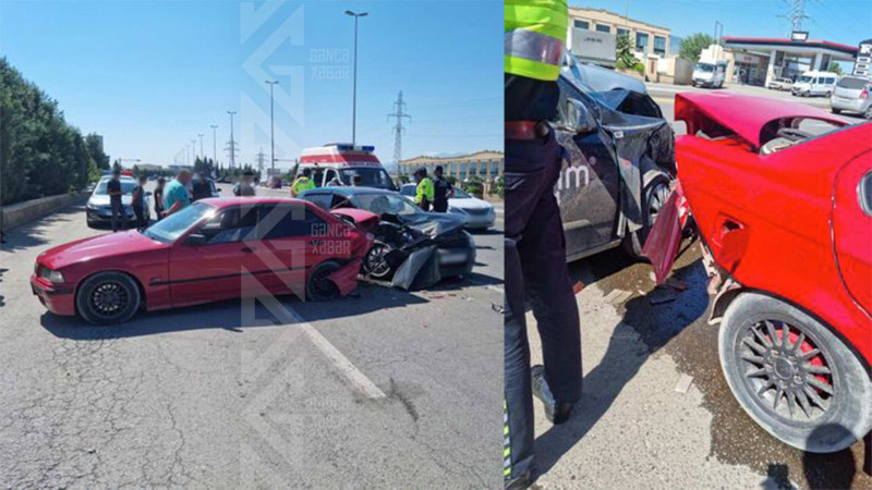 Yeni Şəmkir avtovağzalının qarşısında qəza olub