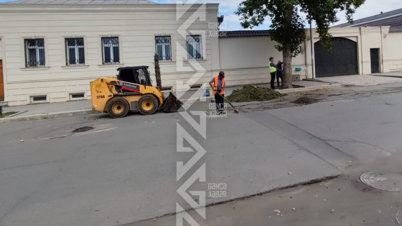 Daha bir küçədə təmir işlərinə başlanılıb