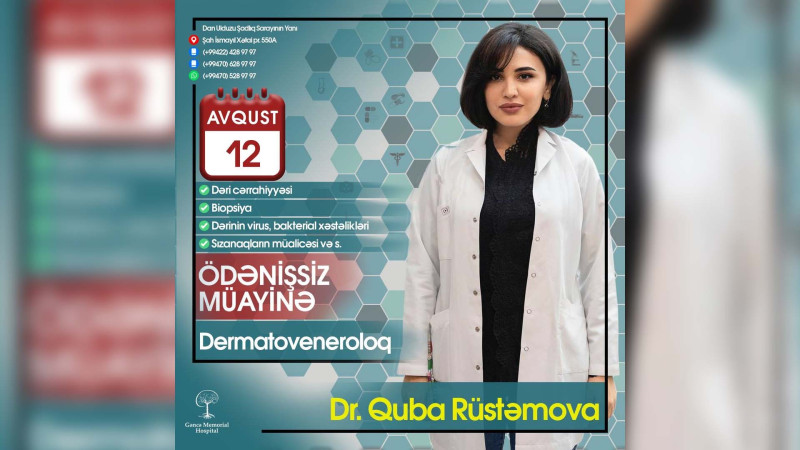 Gəncə Memorial Xəstəxanasında tibbi aksiya keçiriləcək