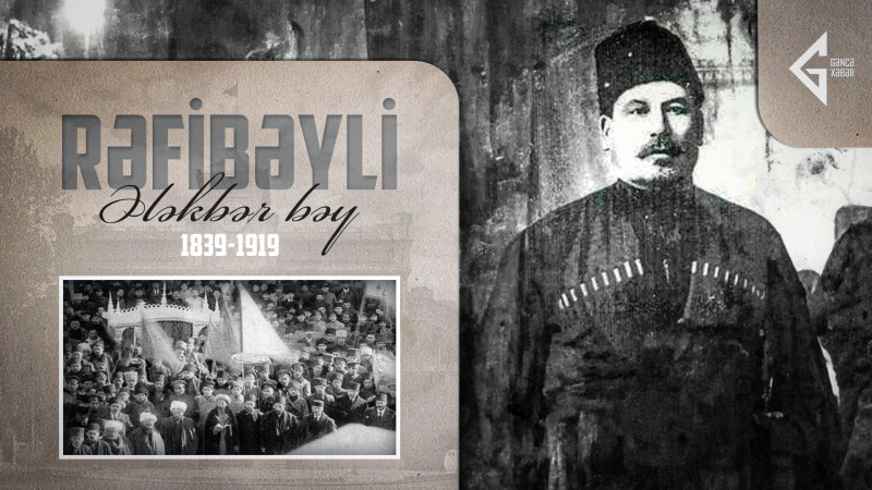 22 il ərzində Gəncə Dumasının üzvü olmuş Ələkbər bəy Rəfibəyli