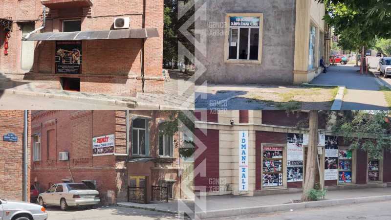 Kikboksinq dərsləri keçirilən məkanların siyahısı