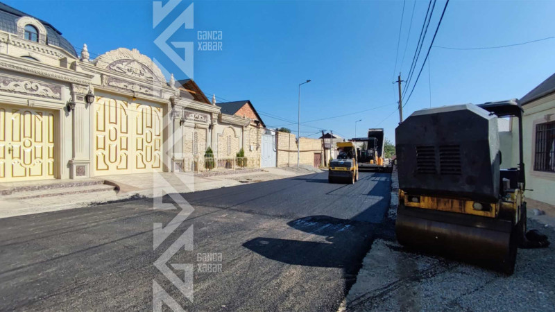 İki küçədə yol infrastrukturu salınır