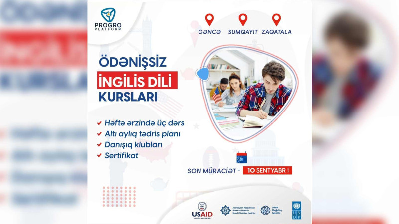 Ödənişsiz dil kursları keçiriləcək