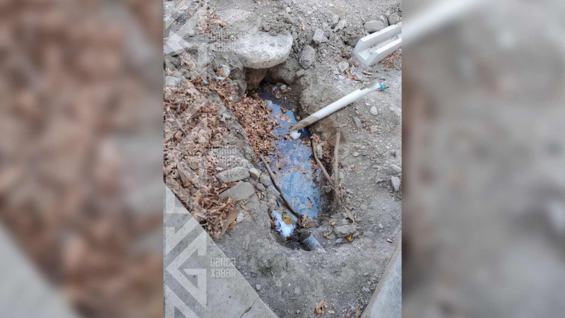 Kanalizasiya çəkilməsi üçün qazılmış quyu bir aydır açıqdır