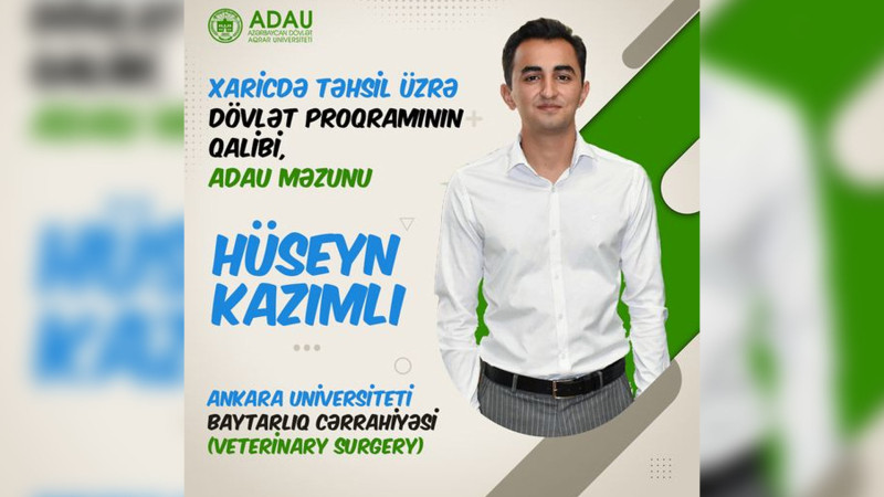 ADAU-nun məzunu xaricdə təhsil hüququ qazanıb