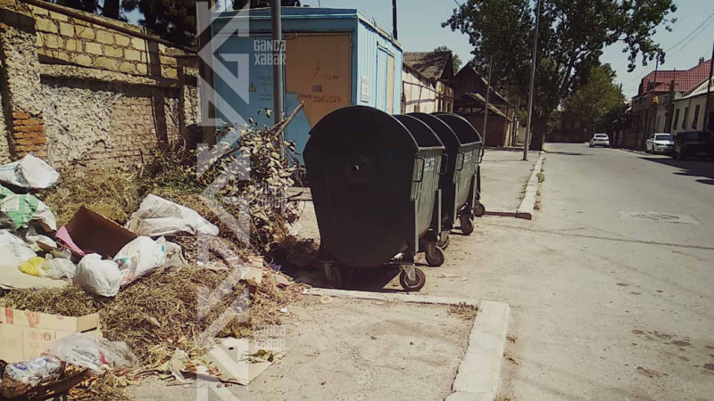Ruhulla Axundov küçəsi zibillik içindədir