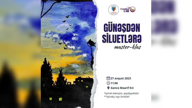 Gəncə Maarif Evində master-klas baş tutacaq