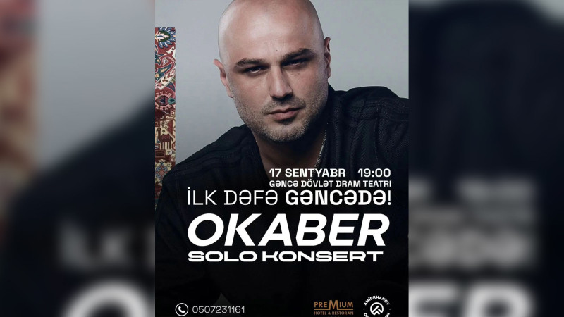 Okaber Nizami yurdunda konsert verəcək