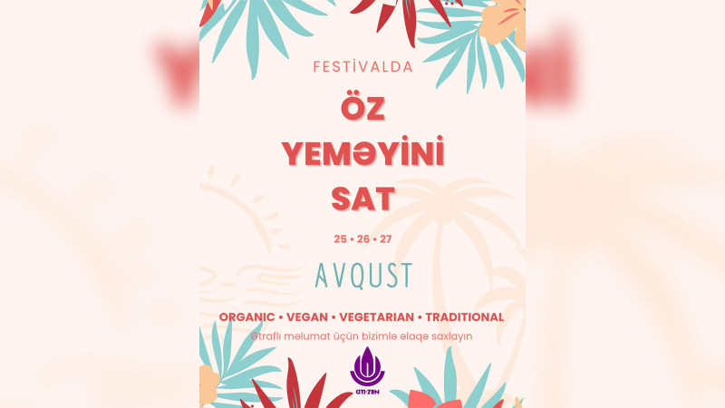 Gəncədə yemək yarmarkası təşkil olunacaq