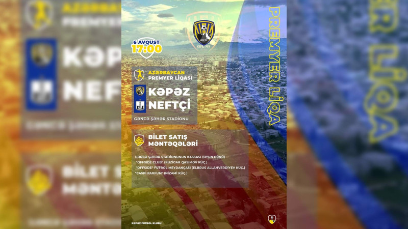 Komandamızın Neftçi ilə oyununa getmək istəyənlərin nəzərinə