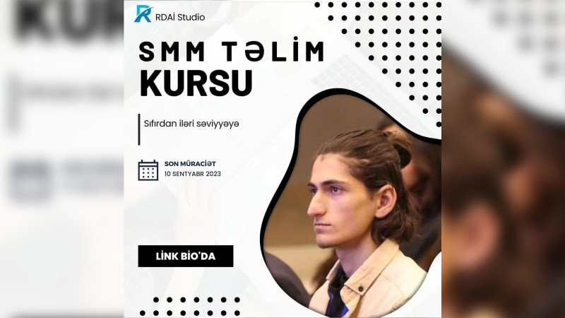 Gənclərə ödənişsiz SMM dərsləri keçiriləcək