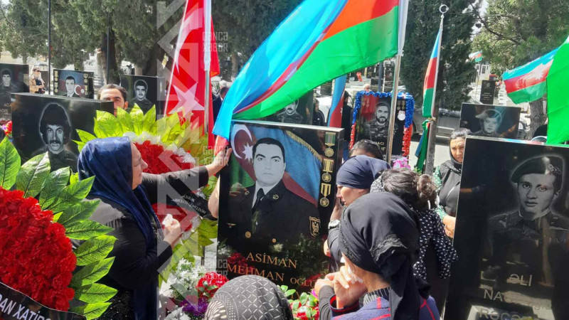 Şəhid Asiman İmamverdiyevin il mərasimi keçirilib