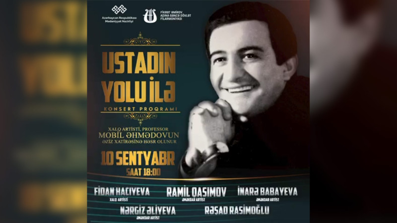 “Ustadın yolu ilə” adlı konsert proqramı təşkil olunacaq