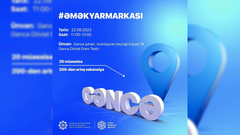 İşə ehtiyacı olan sakinlərin nəzərinə