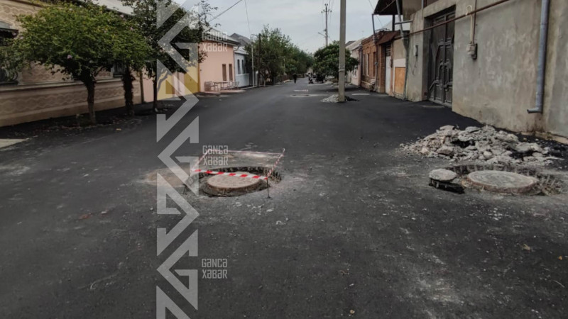 Üç küçədə lüklər yol səthi ilə bərabərləşdirilir