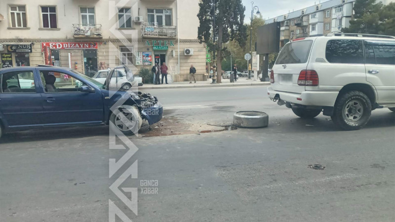 “Qaz” və “tormoz”u səhv salan sürücü qəza törədib