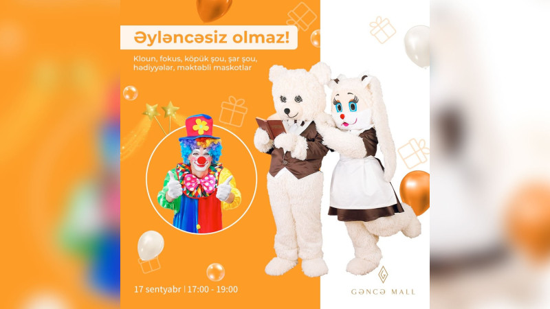 Gəncə Mall-da əyləncə proqramı təşkil olunacaq