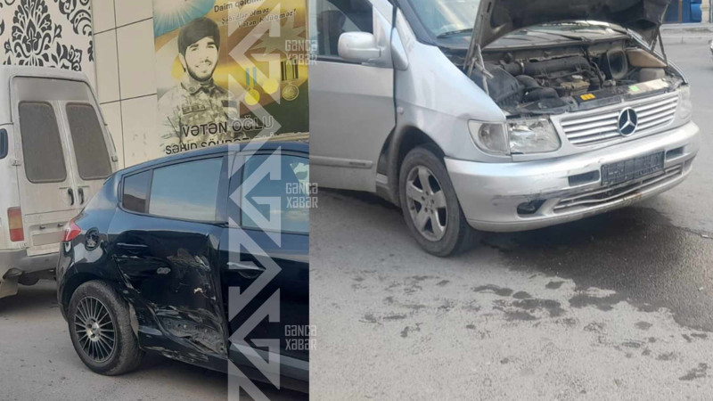 Dönmə əməliyyatını yanlış edən avtomobil qəzaya uğrayıb