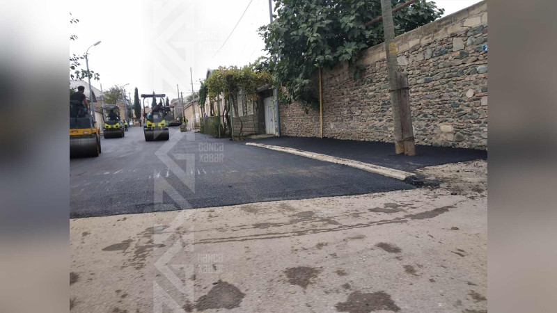 Növbəti küçənin sakinləri asfalt sevinci yaşayıblar