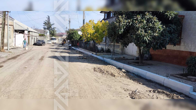 Qara Namazlı küçəsi təmir olunur