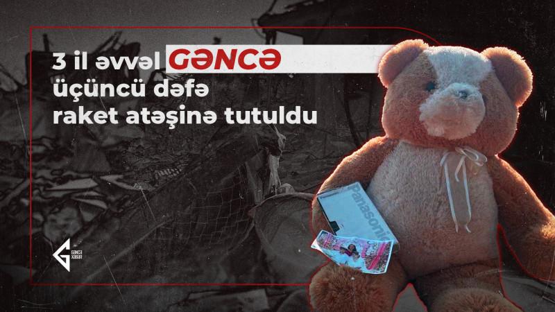 3 il əvvəl Gəncə üçüncü dəfə raket atəşinə tutuldu