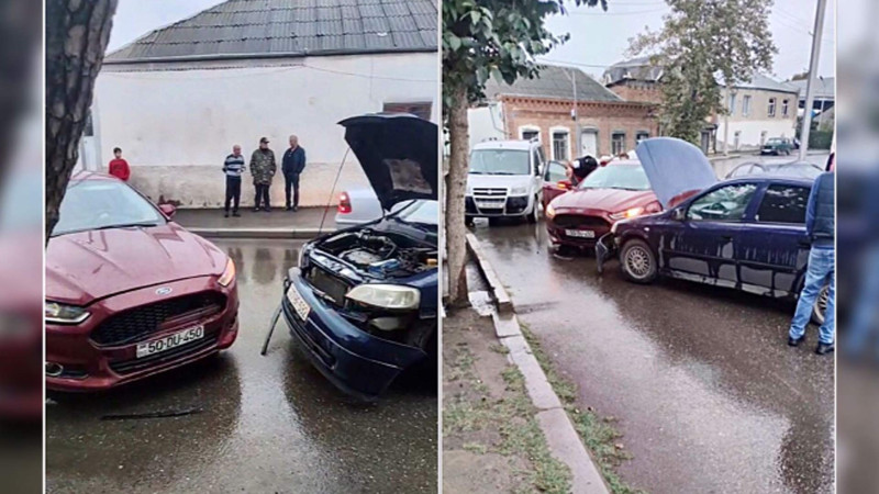 Qayda pozuntusuna yol verən sürücü qəza törədib