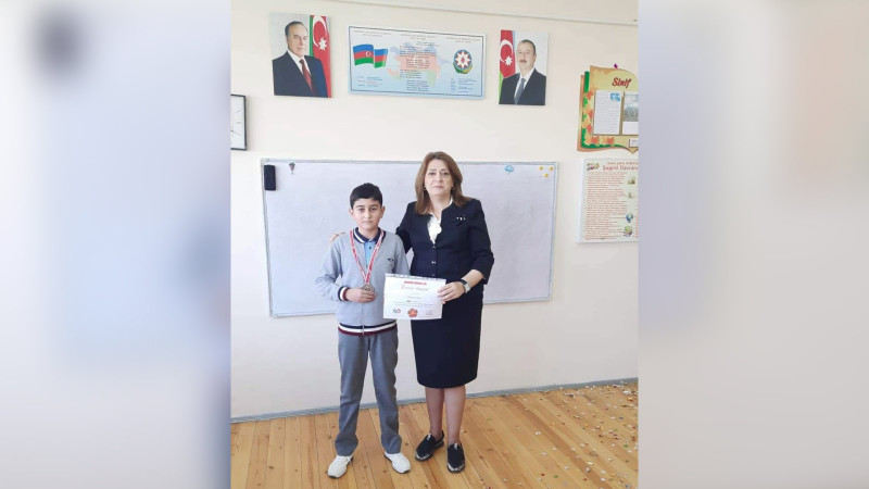 7-ci sinif şagirdi beynəlxalq olimpiadada bürünc medal qazanıb