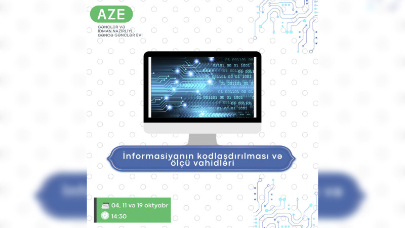 Gənclər Evində ödənişsiz kompüter dərsləri keçiriləcək