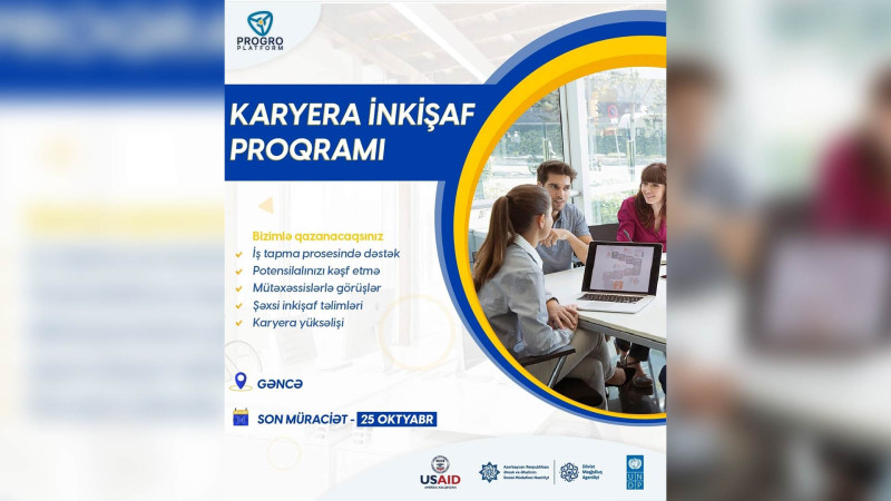 Karyera İnkişaf Proqramına qeydiyyat start götürüb