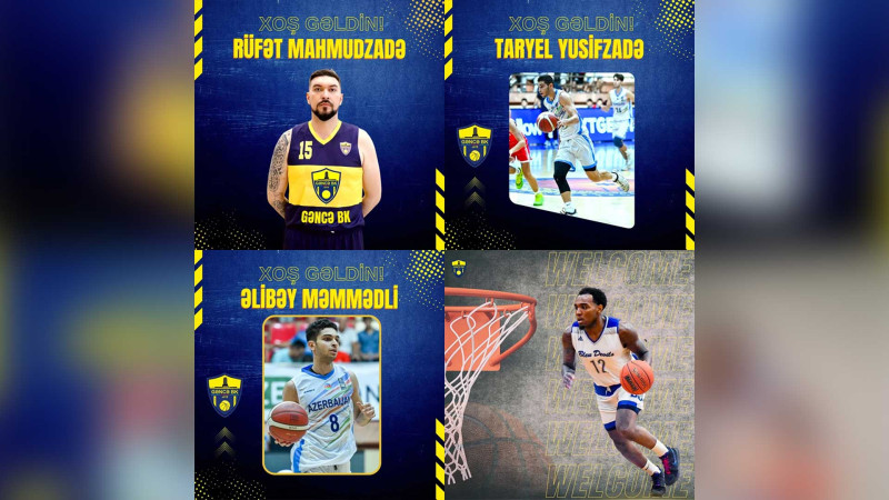 “Gəncə” BK üç yerli və bir əcnəbi basketbolçu ilə heyətini gücləndirib