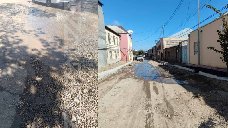 Şəhərin iki ərazisində su borusu partlayıb