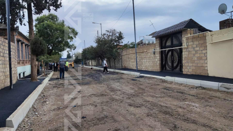 Şəhərin daha bir küçəsi təmir olunur