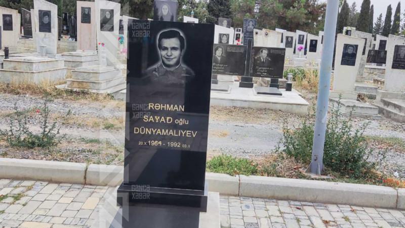 Şəhid Rəhman Dünyamalıyevin mövlududur