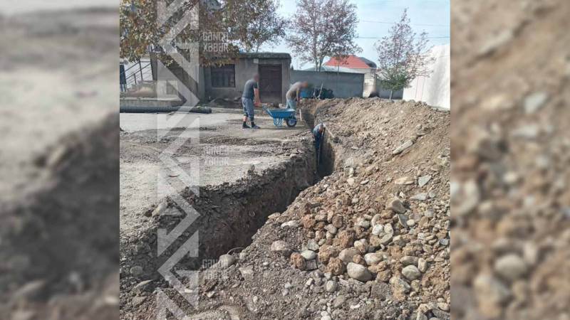 İki küçəyə su və kanalizasiya xətti çəkilir