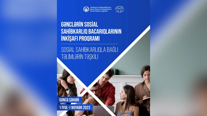 Gənclərə sosial sahibkarlıqla bağlı təlimlər keçiriləcək
