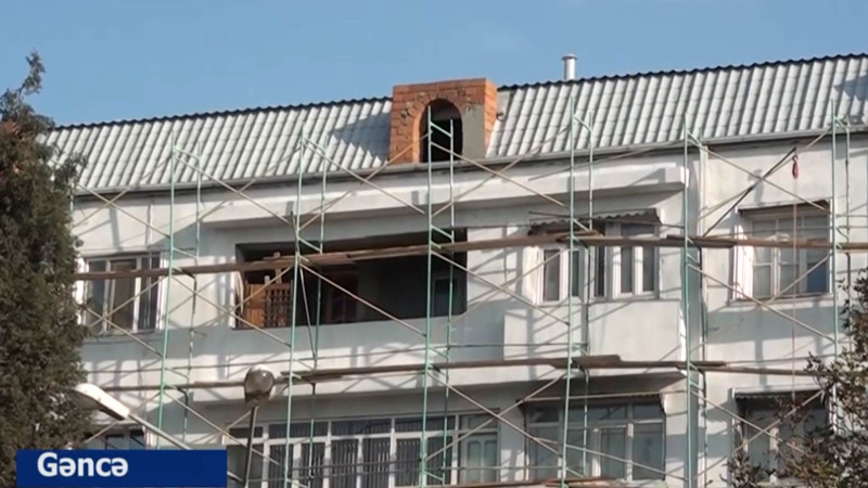 Bir sıra binalarda təmir işləri aparılır