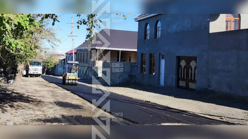 Şəhərin daha bir küçəsinə asfalt örtüyü salınır