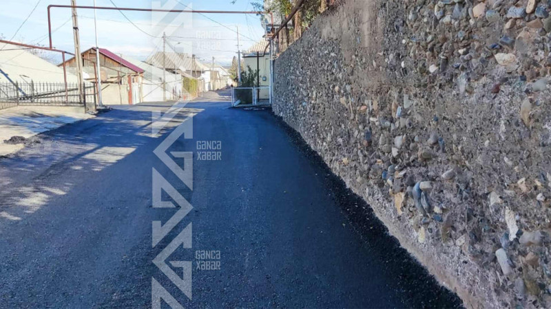 Şəhərin yollarında təmir işləri davam edir