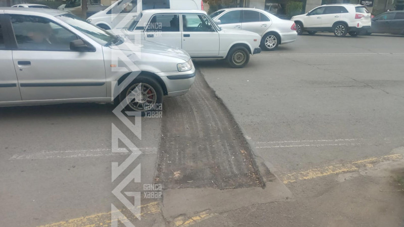 Heydər Əliyev prospektindəki qazıntı yolda sıxlıq yaradır